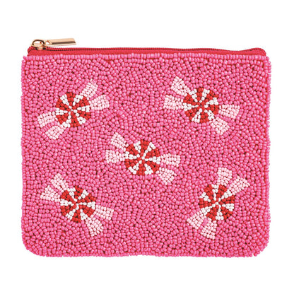 Holiday Beaded Coin Purses.