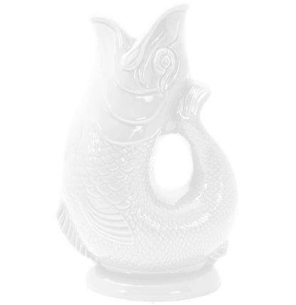 The Original Gluggle Jug Factory - White Gluggle Jug: Large