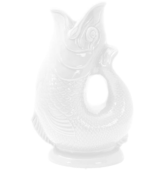 The Original Gluggle Jug Factory - White Gluggle Jug: Large