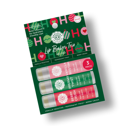 Woolzies - Natural Shea Butter Lip Balm Trio – HO HO Holiday