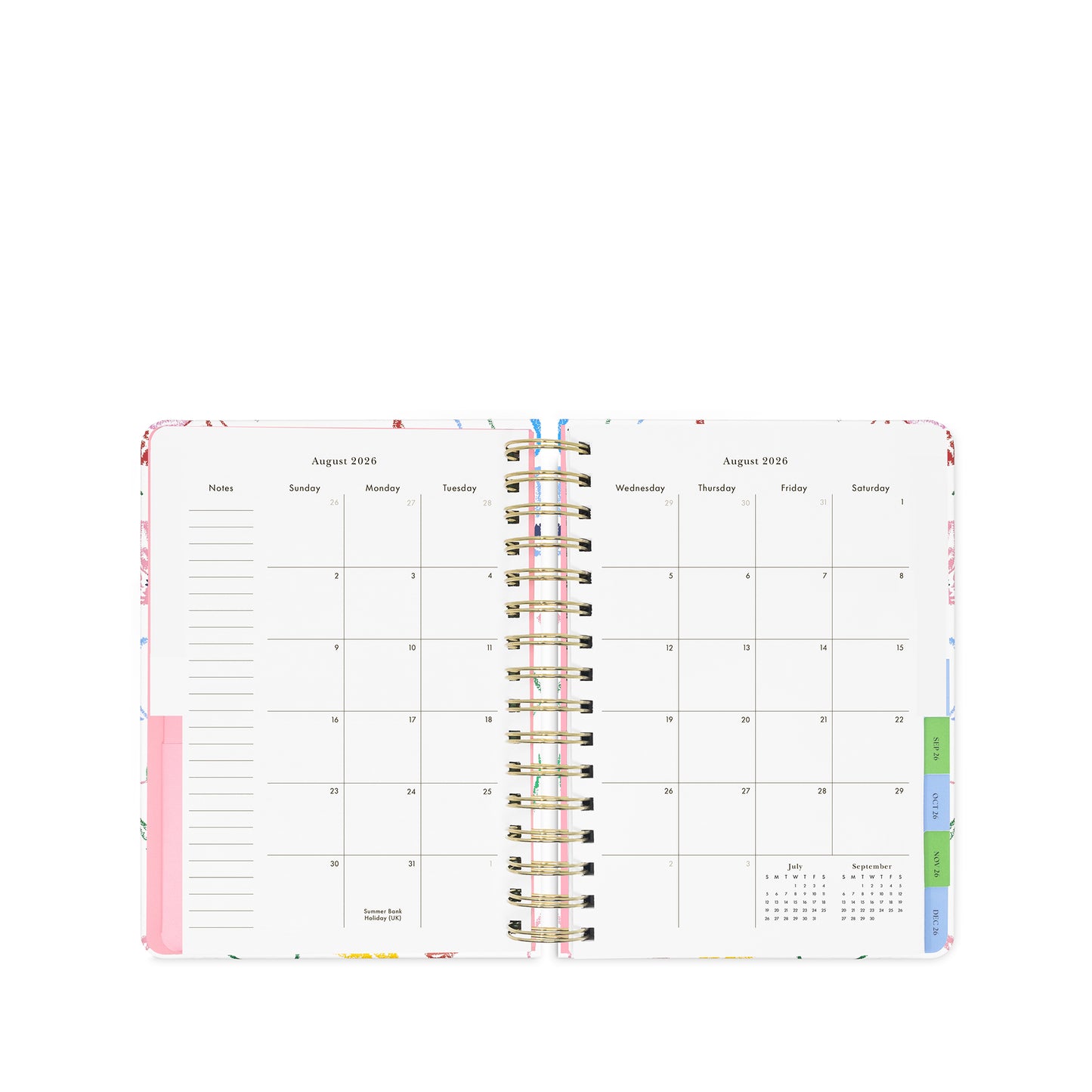 17 Month Large Planner, Joyful Garden