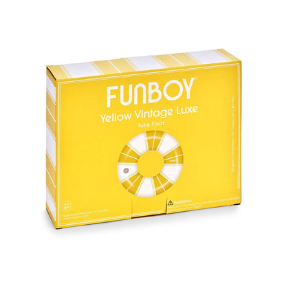 FUNBOY - Vintage Lux Tube Float - Yellow, 44"