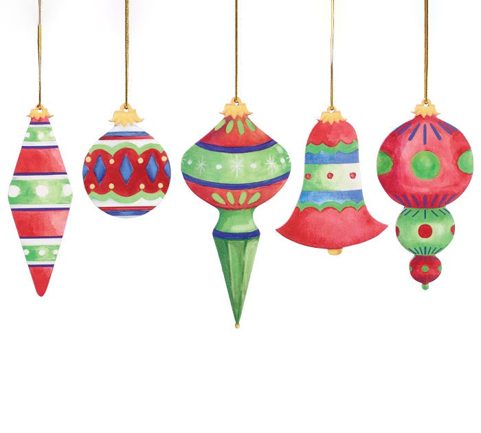 RETRO JOY LACQUER WOODEN ORNAMENTS