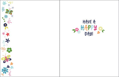 GINA B DESIGNS - Birthday Greeting Card - Sweet Flowers Birthday