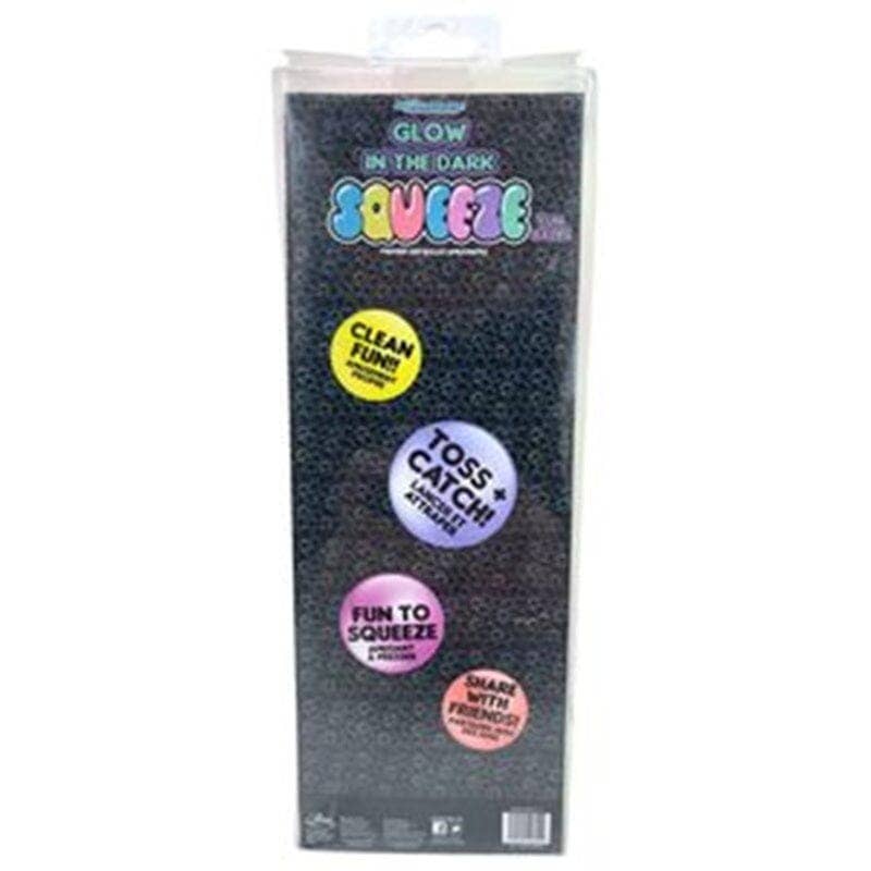 Showcase - Expressions Glow In The Dark Squeeze Ball Fidget Toys (12pc) – Stress Relief Sensory Toy