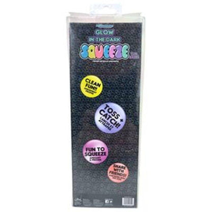 Showcase - Expressions Glow In The Dark Squeeze Ball Fidget Toys (12pc) – Stress Relief Sensory Toy