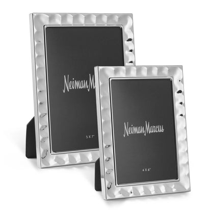 SILVER HAMMERED MODERN LUXE FRAME 5X7