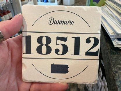 Custom Zip Code Tipsy Coasters