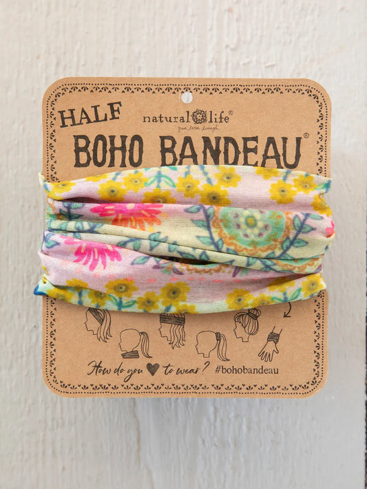 Boho Bandeau Half, Mint Borders