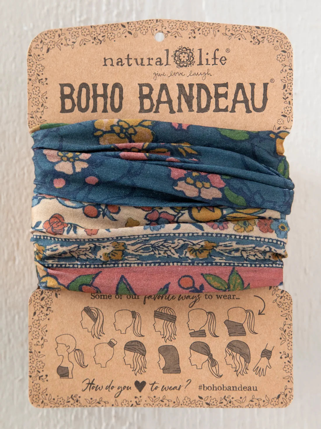 Riviera Batik Blue Boho Bandeau