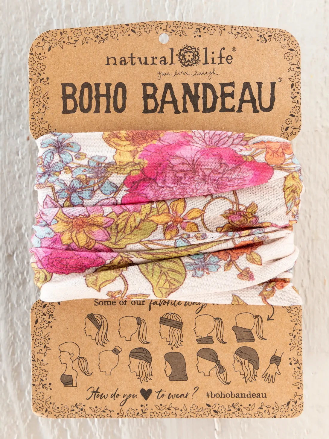 Cream English Garden Boho Bandeau