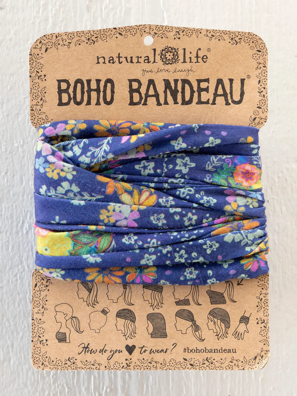 Tropic Bandana Navy Boho Bandeau