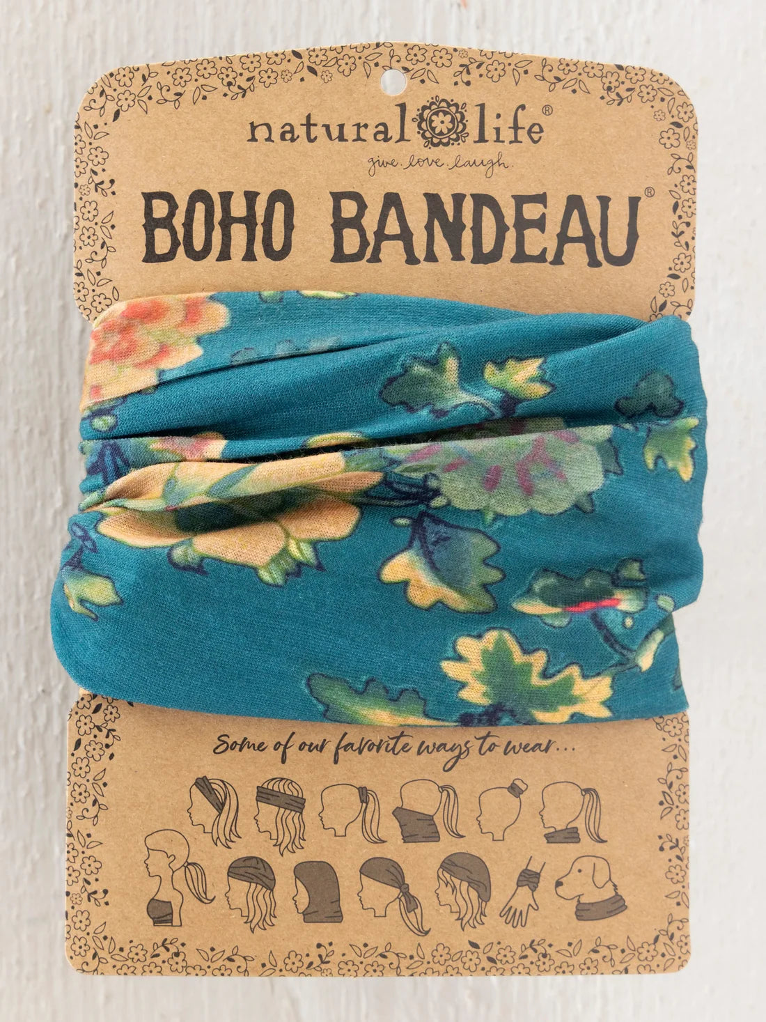 Teal Orange Clusters Boho Bandeau