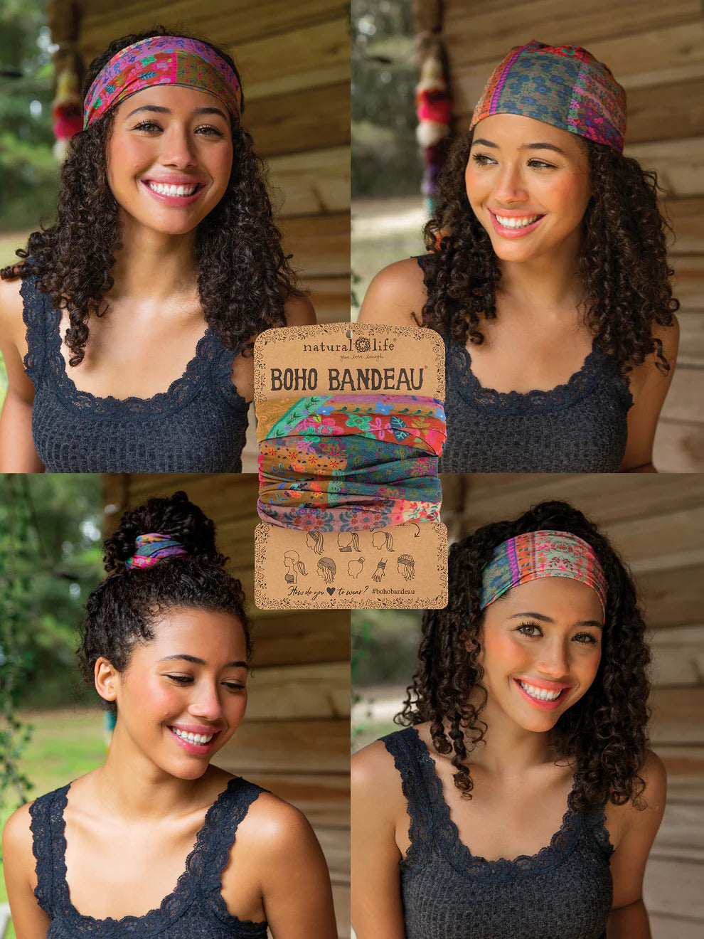 Multi Patchwork Boho Bandeau