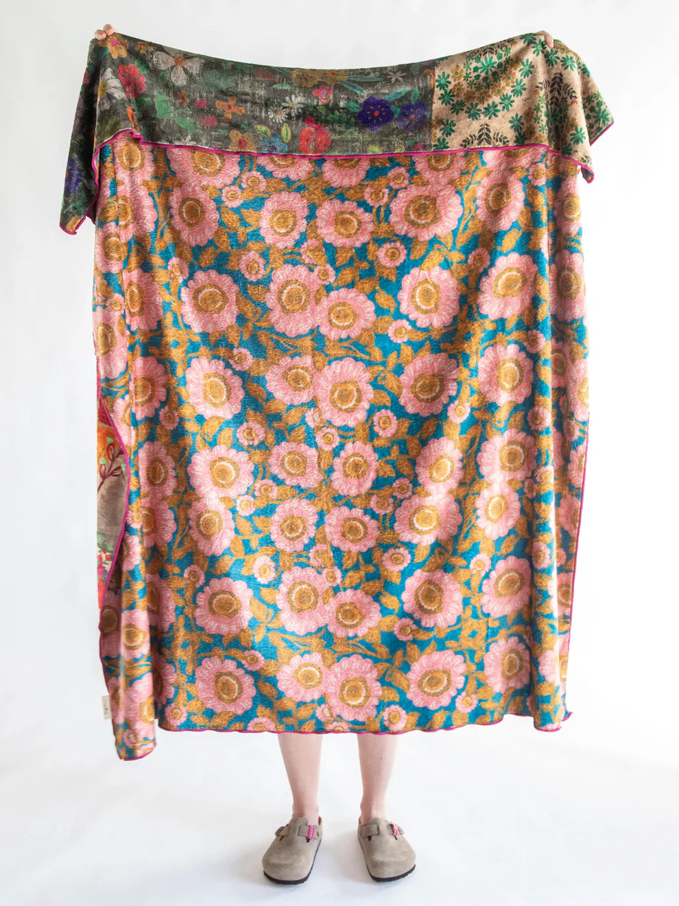 Reversible Cozy Blanket Block Patchwork