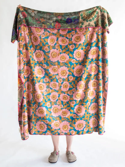 Reversible Cozy Blanket Block Patchwork