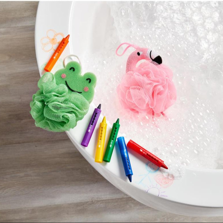 Kids Bath Crayons and Loofah