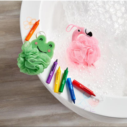 Kids Bath Crayons and Loofah
