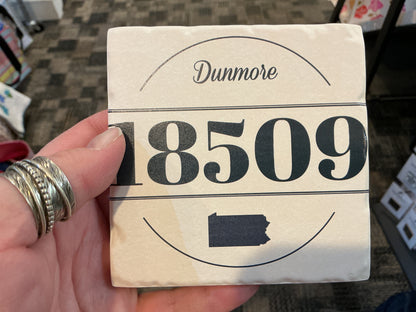 Custom Zip Code Tipsy Coasters