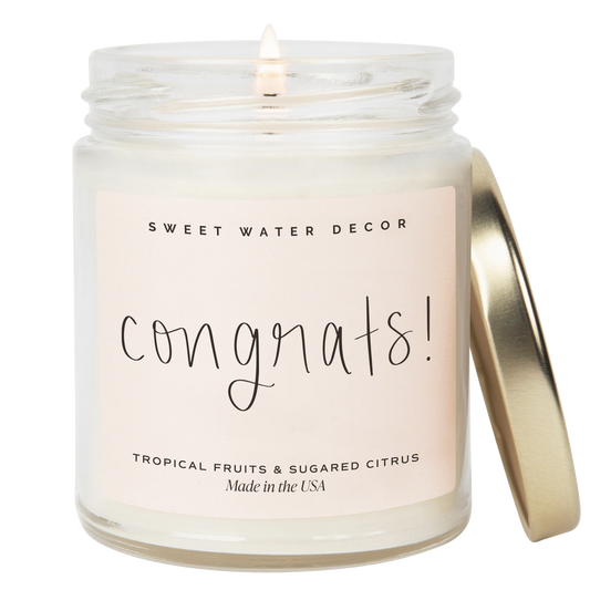 Congratulations Candle