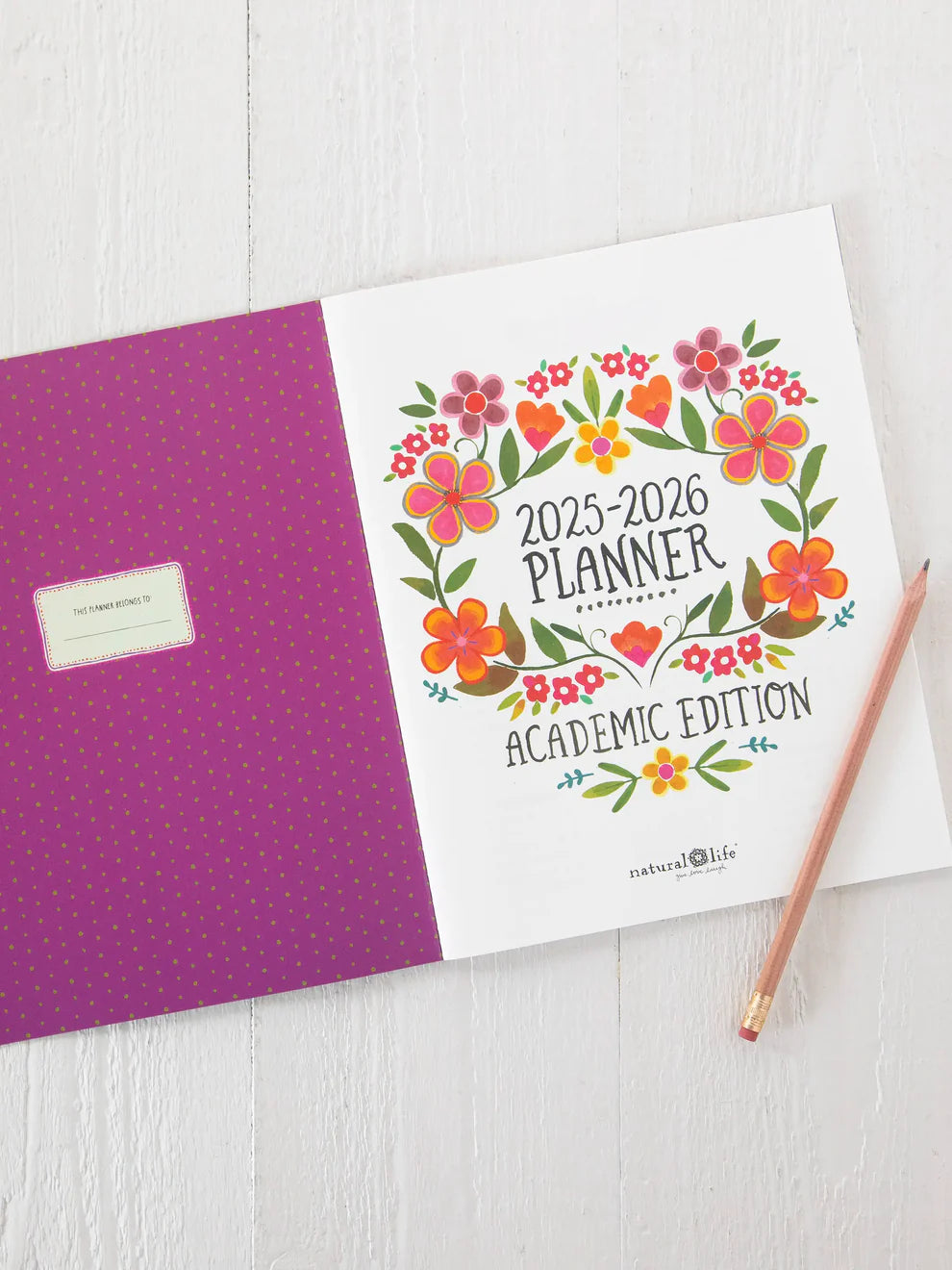 2025-26 Academic Planner - Teal Heart