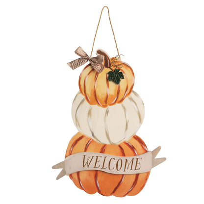 Stacked Pumpkin Door Hanger