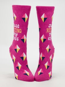 Resting My Eyes Crew Socks
