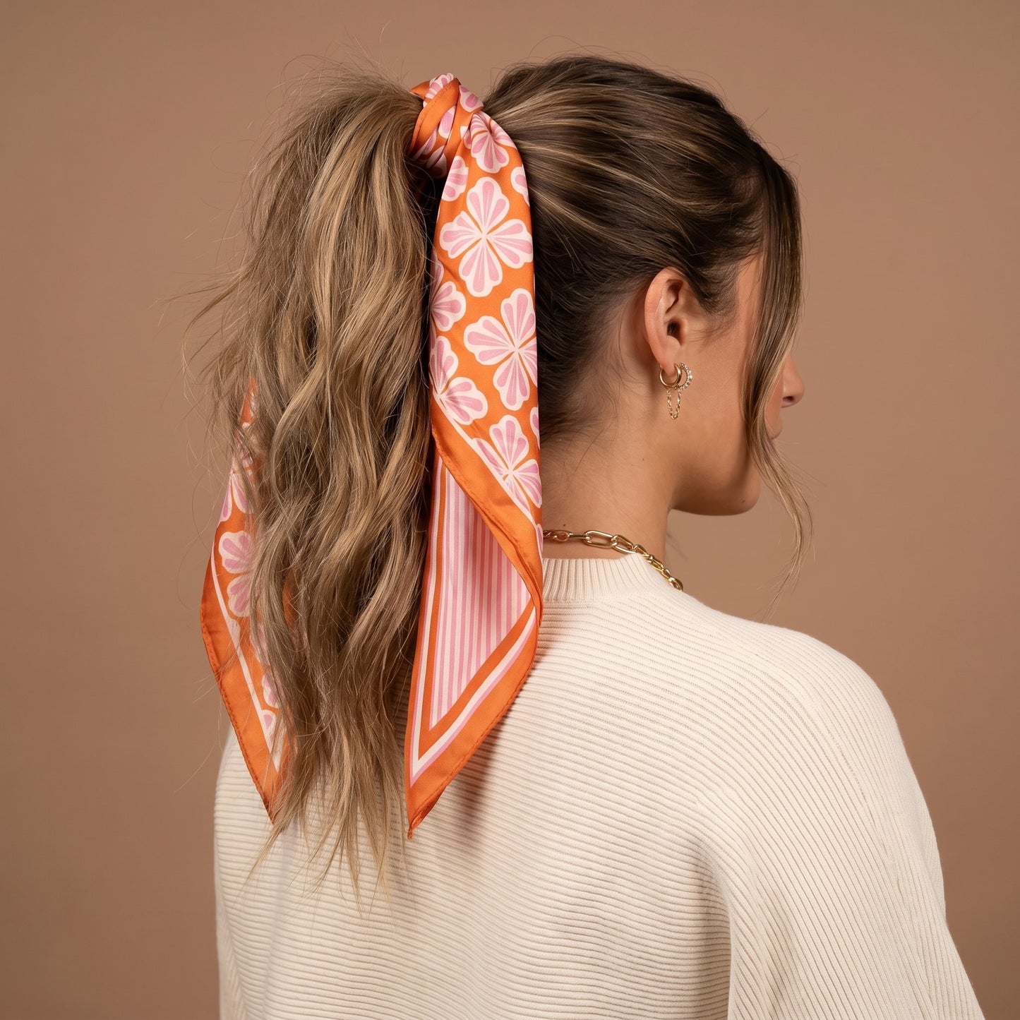 Twirl & Tie Scarf Accessory-Sienna Spice