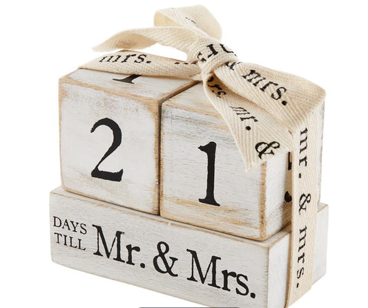 Countdown to Mr and Mrs Blocks