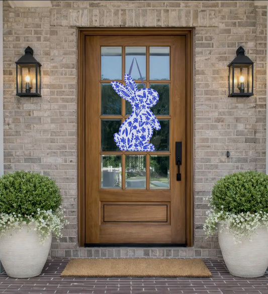 Blue Bunny Door Hanger