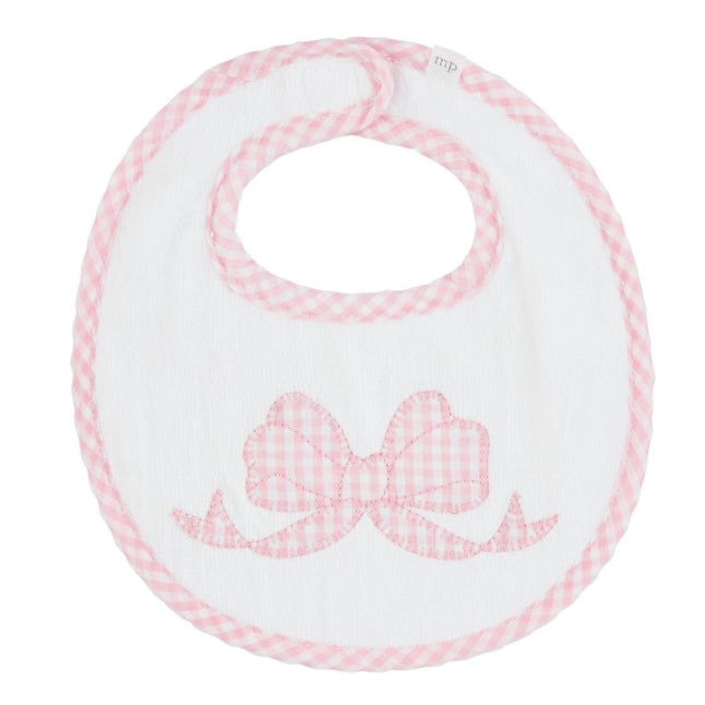 Pink Baby Bibs, appliqué