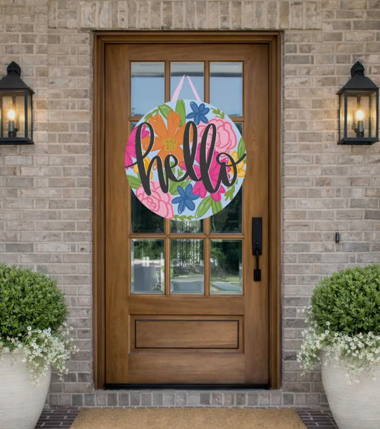 Hello Door Hanger
