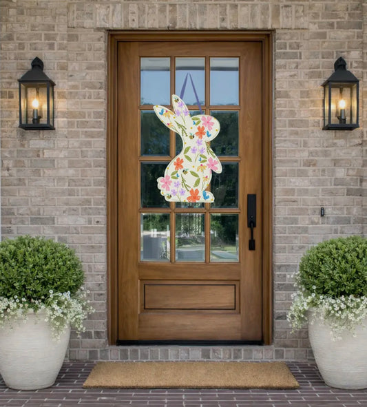 Cream Bunny Door Hanger