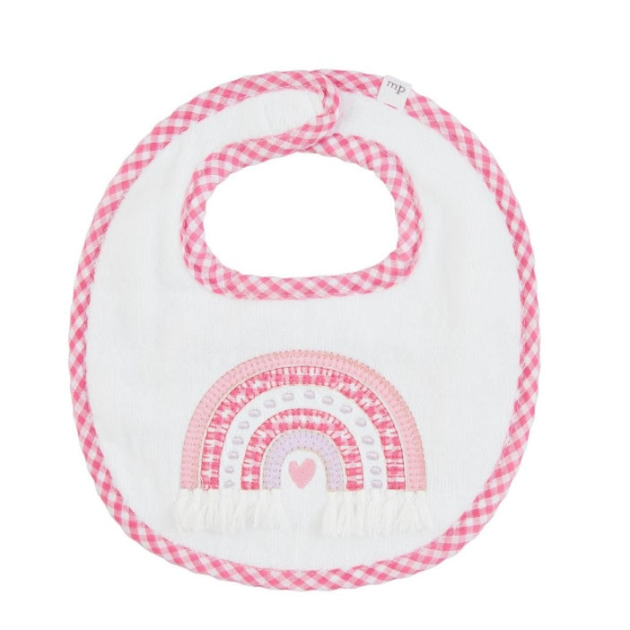 Pink Baby Bibs, appliqué
