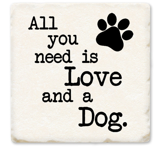 Love and a Dog Coaster