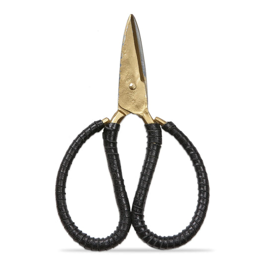 Leather Wrapped Forged Iron Garden Scissors