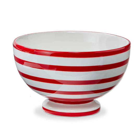 Retro Stripe Pedestal Bowl