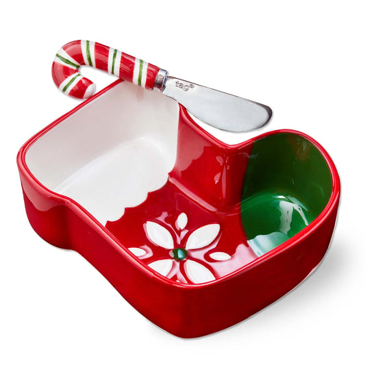 Stocking Bowl Lamp; Candy Cane Spreader Set