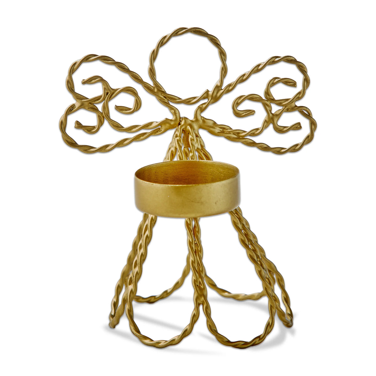Gold Wirde Angel Tealight