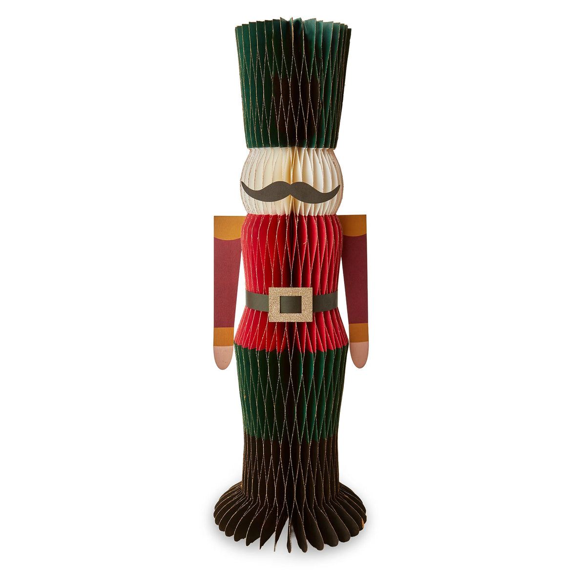 Honeycomb Paper Nutcracker Decor