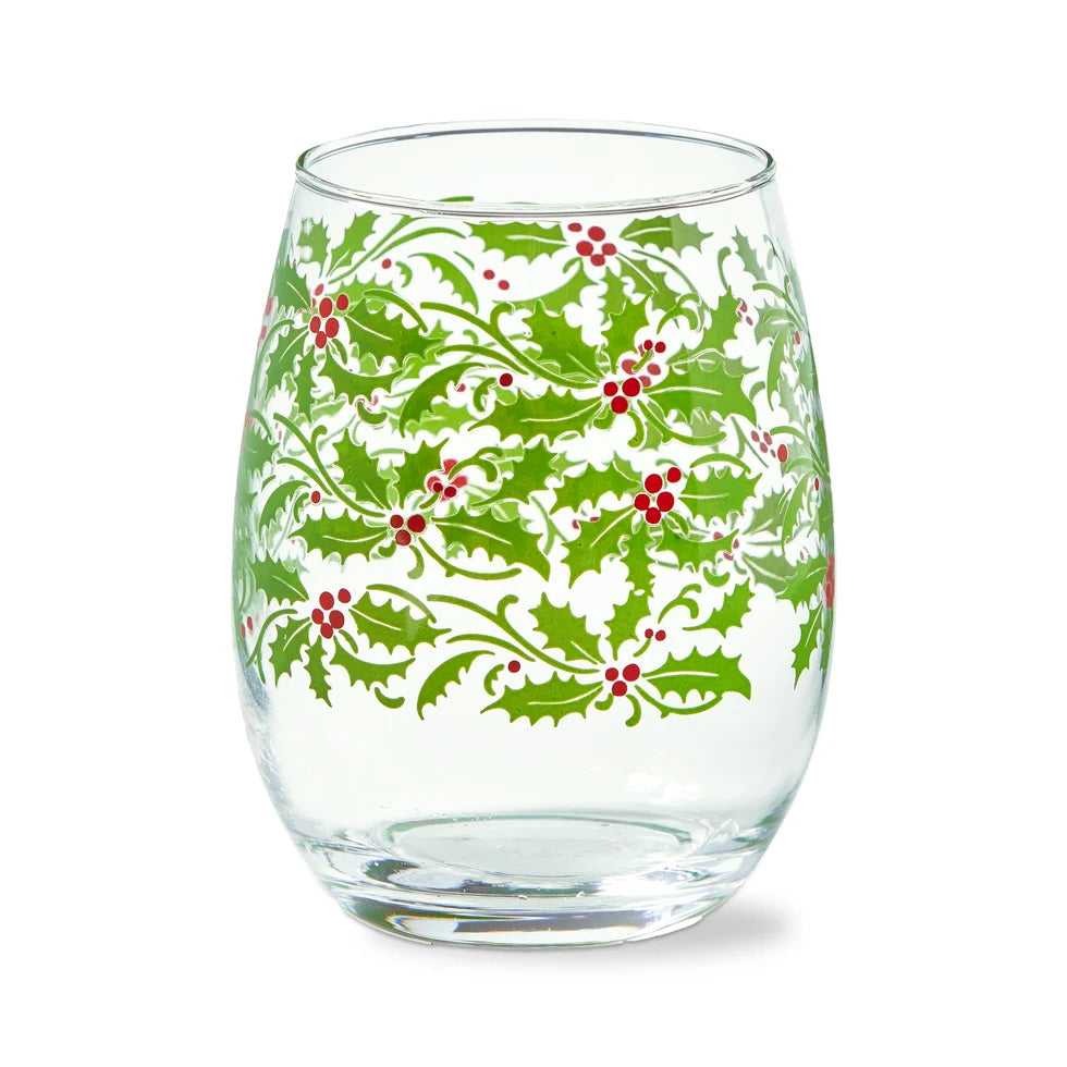 Christmastime Stemless Wine