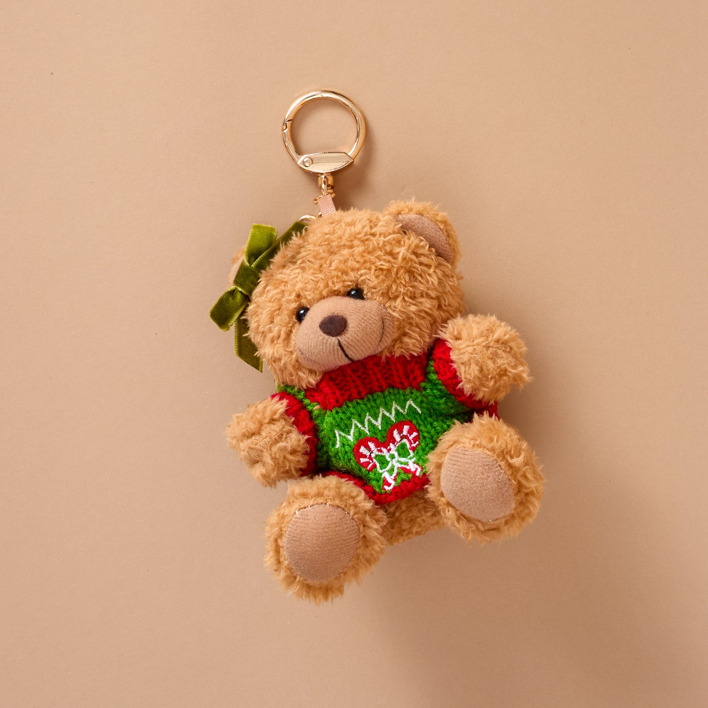 Teddy Bear Bag Charm-Christmas Collection