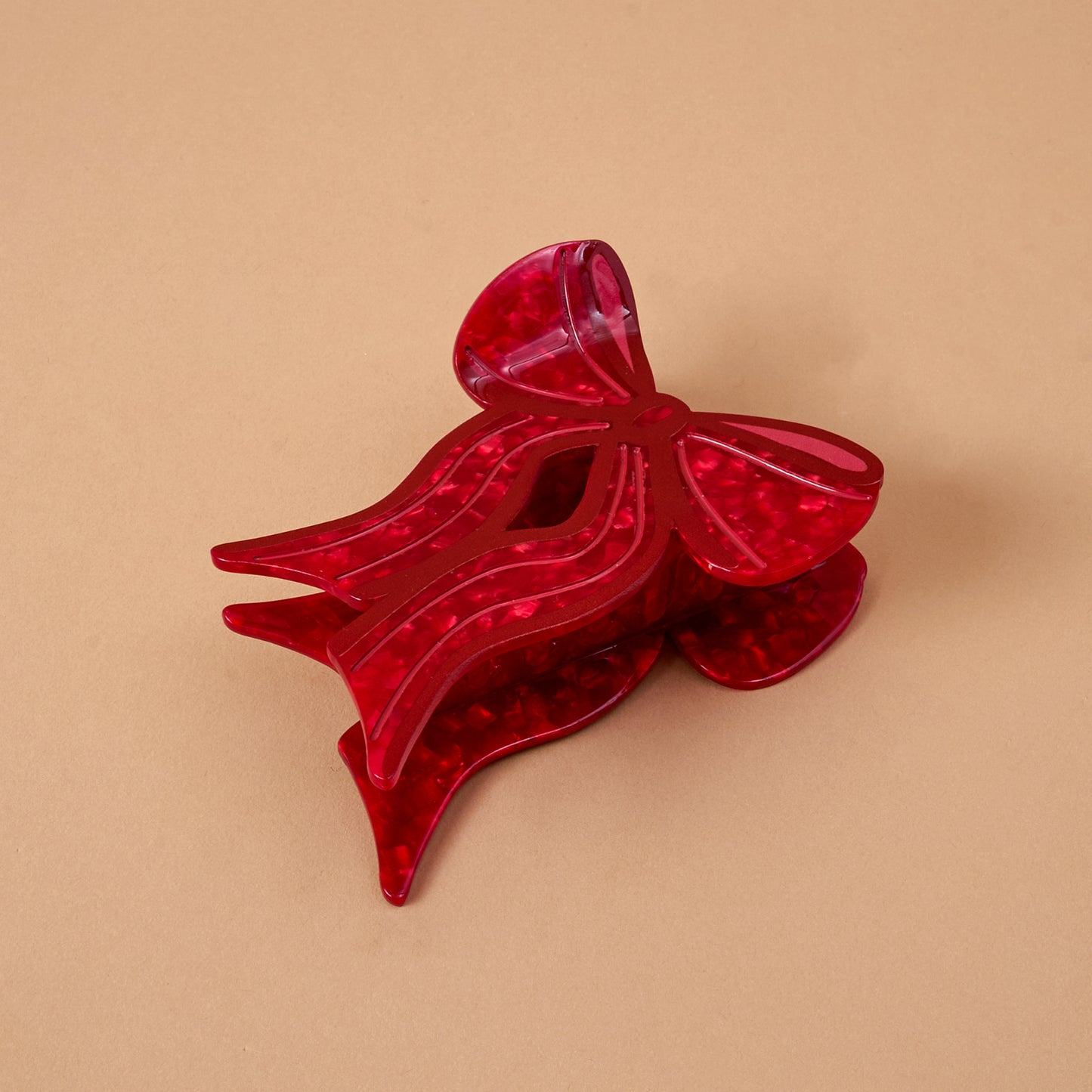 Shape Up Claw Clip-Red Bow