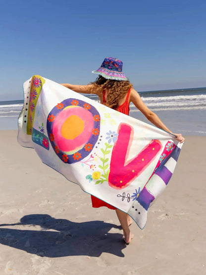 Love Microfiber Beach Towel