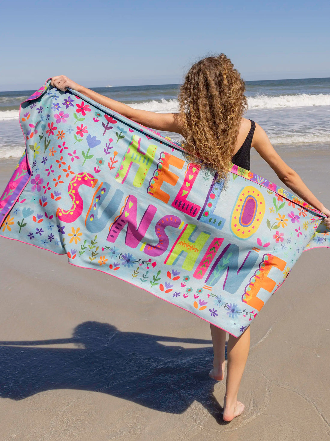 Hello Sunshine Microfiber Beach Towel
