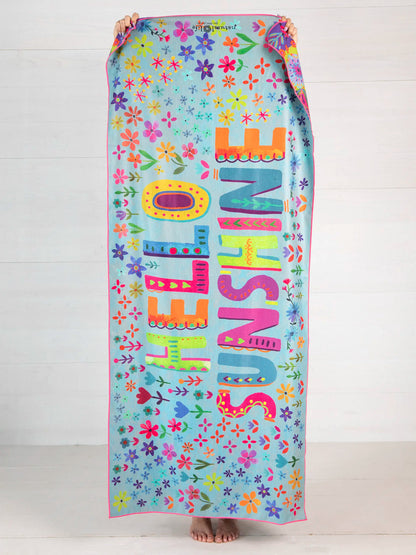 Hello Sunshine Microfiber Beach Towel