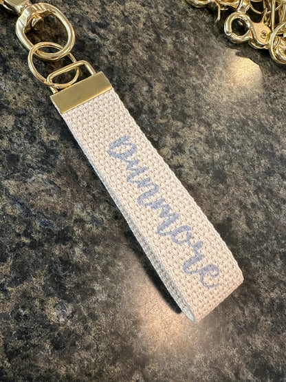 Local Love Two Sided Script Keychain