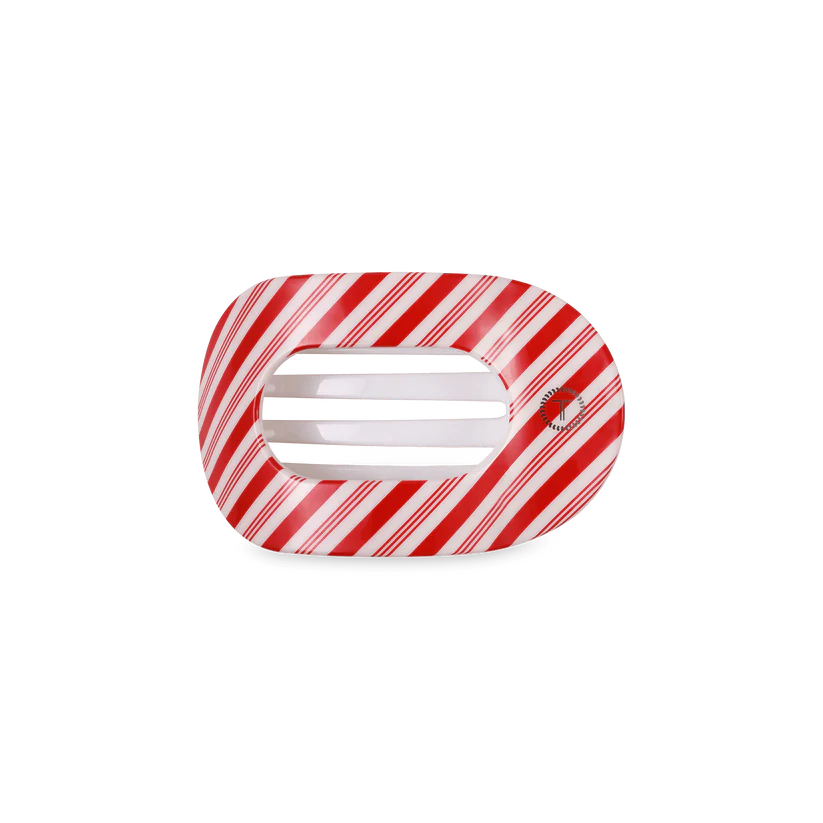 Candy Cane Flat Oval Clip