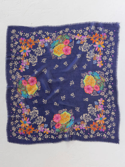 Boho Bandana Scarf - Tropic Bandana Navy