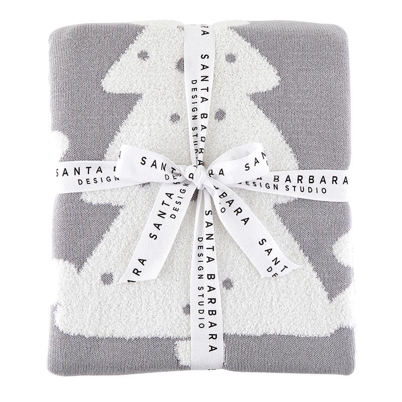 Luxe Throw Grey Tree design